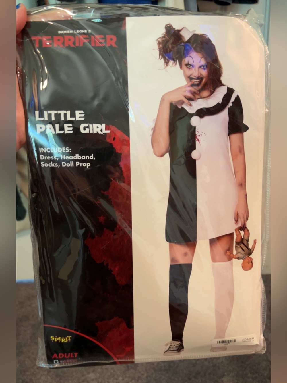 Terrifier Little Pale Girl Costume